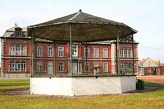 The bandstand.