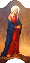 Mary mourning her son