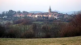 A general view of Montaigu