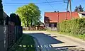 Buildings in the middle part of Wąglik as seen from N