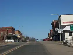 Intersection with WIS&nbsp;82 and WIS&nbsp;33 in Hillsboro