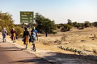 Walking home on EN 105.