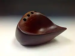 Walnut pencil holder