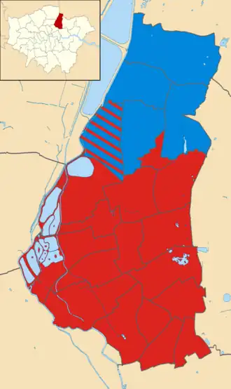 Waltham Forest 2018 results map