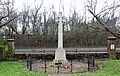 The war memorial at the hall