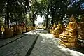 Gardens of Wat Thammapathip (Southeast Asian Theravada) in Moissy-Cramayel, Seine-et-Marne