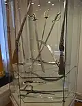 19th c. shotel among other weapons at the Russian Goritsky Monastery (Pereslavl-Zalessky) historical museum.