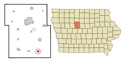 Location of Dayton, Iowa