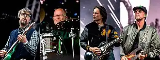 From left: Rivers Cuomo, Patrick Wilson, Brian Bell, and Scott Shriner in 2025