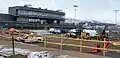Club level seats under construction in December, 2020
