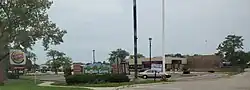 Welcoming sign in Buffalo Grove that reads "Buffalo Grove welcomes you!"