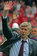 Arsene Wenger with Arsenal in May 2007