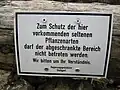 Sign indicating an area in Wen Valley prohibited to enter