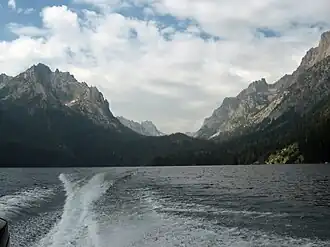 The SW end of Redfish Lake (Redfish Lake Creek Canyon)