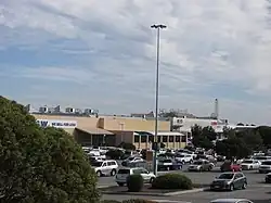 A north-east view of the centre, showing the old Big W department store.
