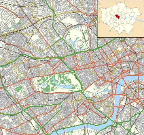 Middlesex Hospital is located in City of Westminster
