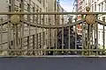 Railings on the bridge.