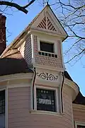 Detail of the corner turret.