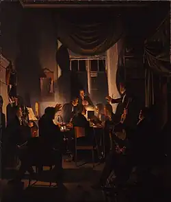 A Smoking Party, 1828 (NY Carlberg Glyptoteck, Copenhagen)