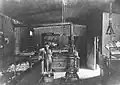 William Elsasser inside his 1802 Vinton Street bakery