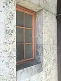 Window with detail of masonry