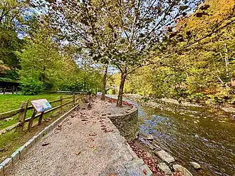 Wissahickon Creek in autumn near the Valley Green Inn