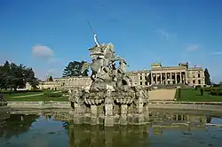 The Perseus and Andromeda fountain today looking very much as it did when Witley Court was a residence.