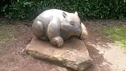 Wombat sculpture, Wombat Hill Botanic Gardens, Daylesford, Victoria