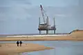 Powlett River and rig near Wonthaggi desalination plant