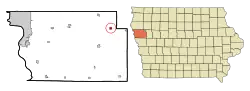 Location of Correctionville, Iowa