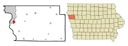 Location of Sergeant Bluff, Iowa