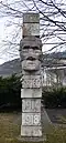 Man, condemn the war (Mensch, verdamme den Krieg), c. 1932; stone sculpture