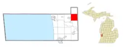 Location within Ottawa County
