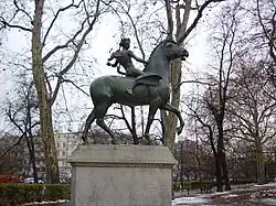 Cupid on the Pegasus sculpture