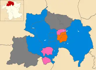2010 results map