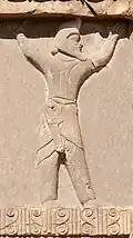Xerxes detail Scythian soldier of the Achaemenid army