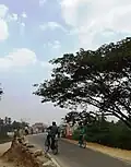 The town