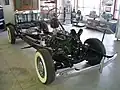 1940 Oldsmobile chassis showing a typical front-engine, rear-wheel-drive layout