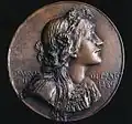 Medal, c. 1885, alloy, 11.5&nbsp;cm, British Museum, Museum number 1887,0209.2