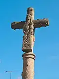 Calvary, West side, with Holy Mary and her Son.