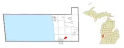Location within Ottawa County