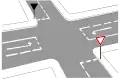 Sign 341 Yield line markings