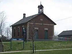 Exterior facade of the Zion Schoolhouse