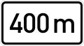 400 m ahead