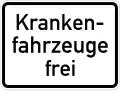 Ambulances allowed