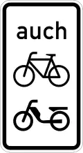 For cyclists and moped riders