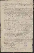 First and only part from the letter