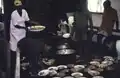 The kitchen of the Notre Dame de la Forêt boarding school, Bipindi, 1997