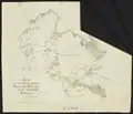 Map of Bovenau and surroundings (c. 1850)