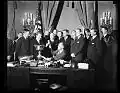 The Yellow Oval Room as President Franklin D. Roosevelt's private office, 1933